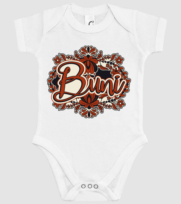 Buni model alb pe tricou