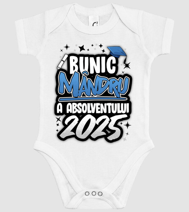 Bunic MÂNDRU a absolventului model alb pe tricou