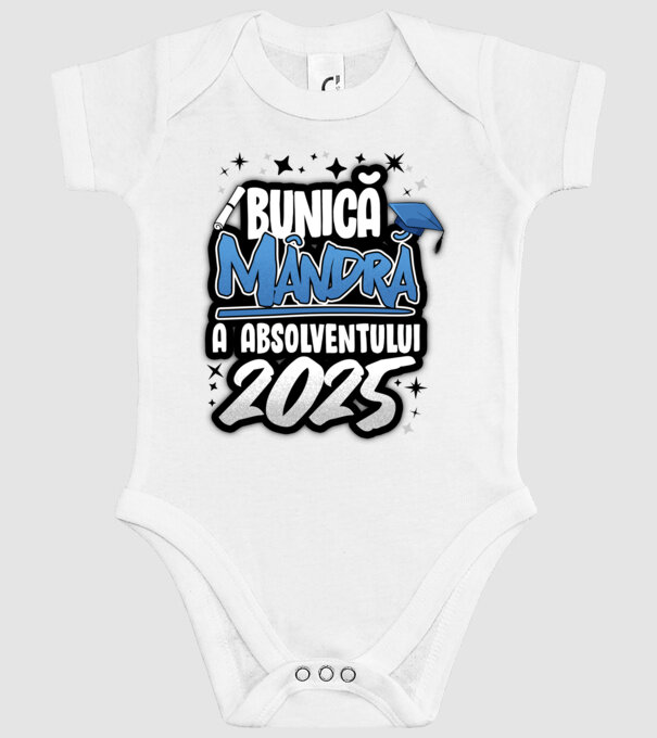Bunică MÂNDRĂ a absolventului model alb pe tricou