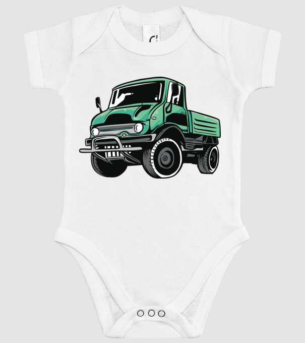 Camioane model alb pe tricou