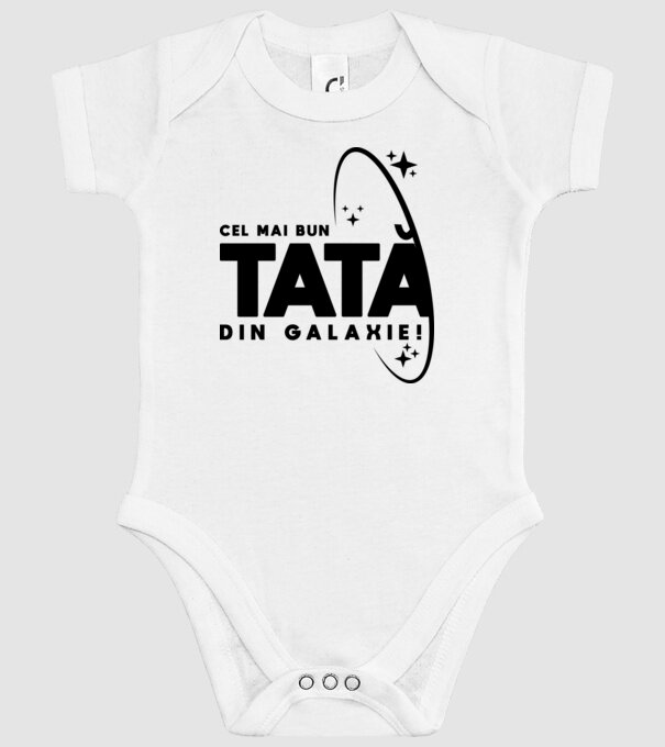 Cel mai bun tată din Galaxie! model alb pe tricou