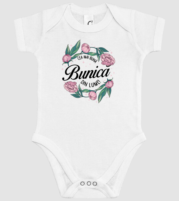 Cea mai bună bunică din lume! model alb pe tricou