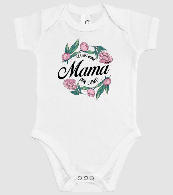 Cea mai bună mamă din lume model alb pe tricou