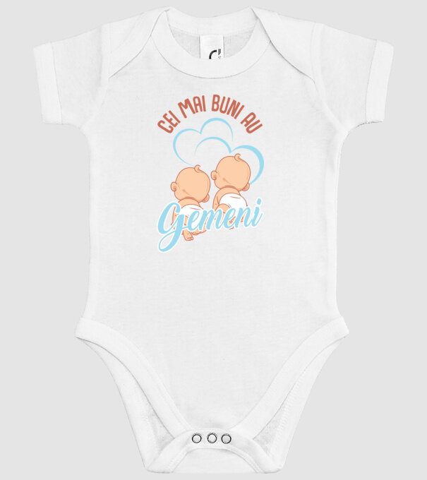 Cei mai buni au gemeni model alb pe tricou