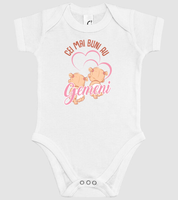 Cei mai buni au gemeni model alb pe tricou