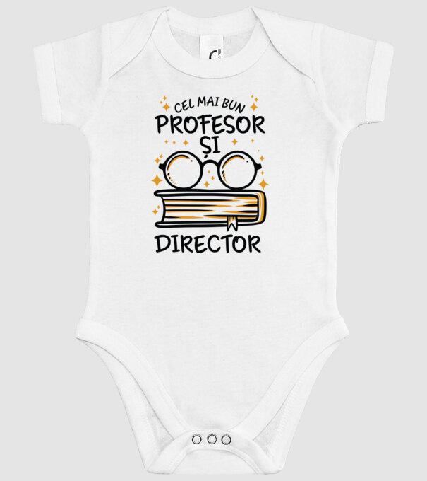 Cel mai profesor director model alb pe tricou