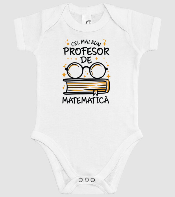 Cel mai profesor matematică model alb pe tricou