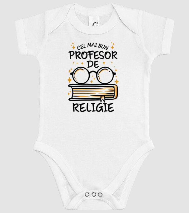 Cel mai profesor religie model alb pe tricou