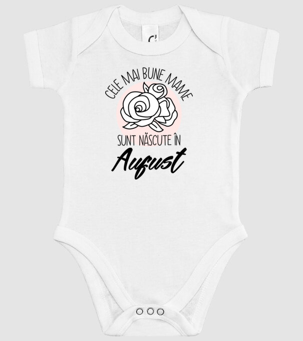 Cele mai bune mame sunt născute în August model alb pe tricou