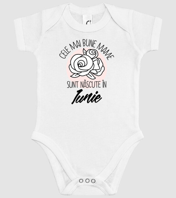 Cele mai bune mame sunt născute în Iunie model alb pe tricou