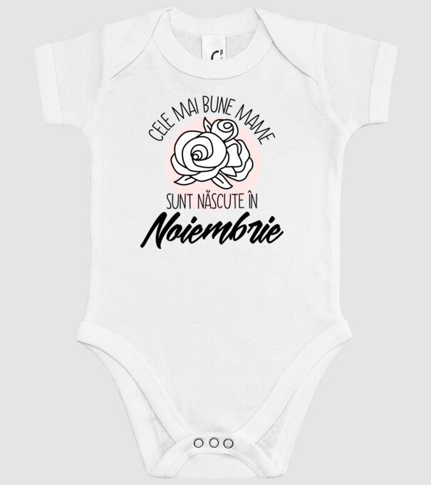 Cele mai bune mame sunt născute în Noiembrie model alb pe tricou