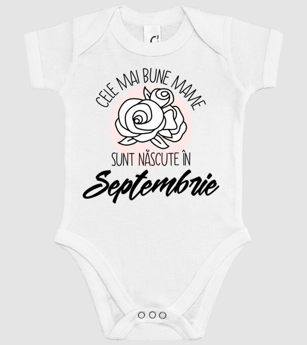 Cele mai bune mame sunt născute Septembrie model alb pe tricou