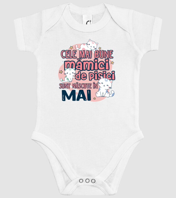 Cele mai bune mămici de pisici Mai model alb pe tricou