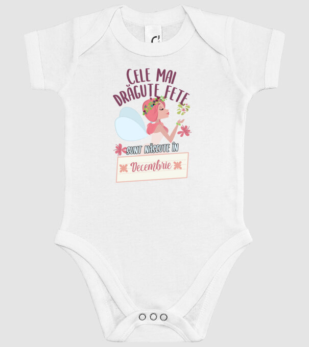 Cele mai drăguțe fete sunt născute în decembrie. model alb pe tricou