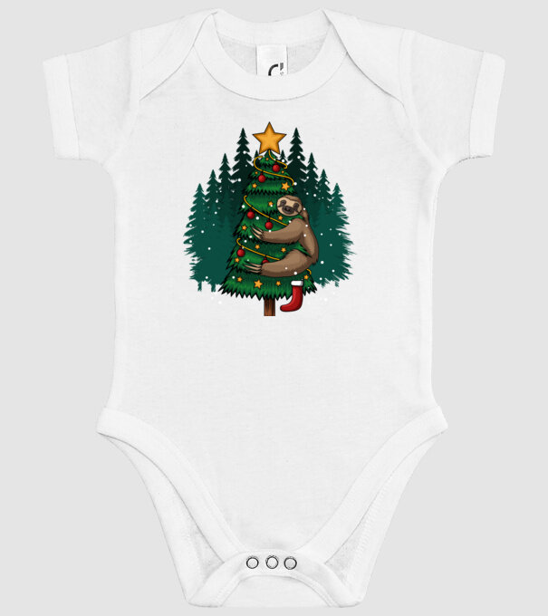 Christmas model alb pe tricou