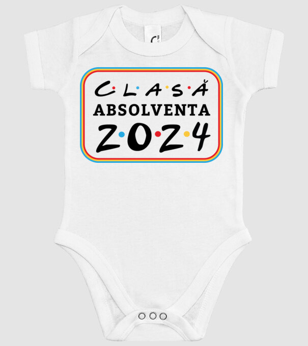 Clasă absolventă friends model alb pe tricou