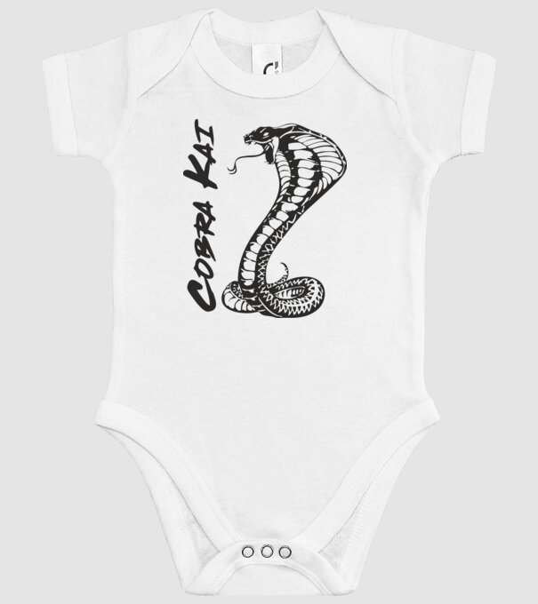 cobra kai black model alb pe tricou