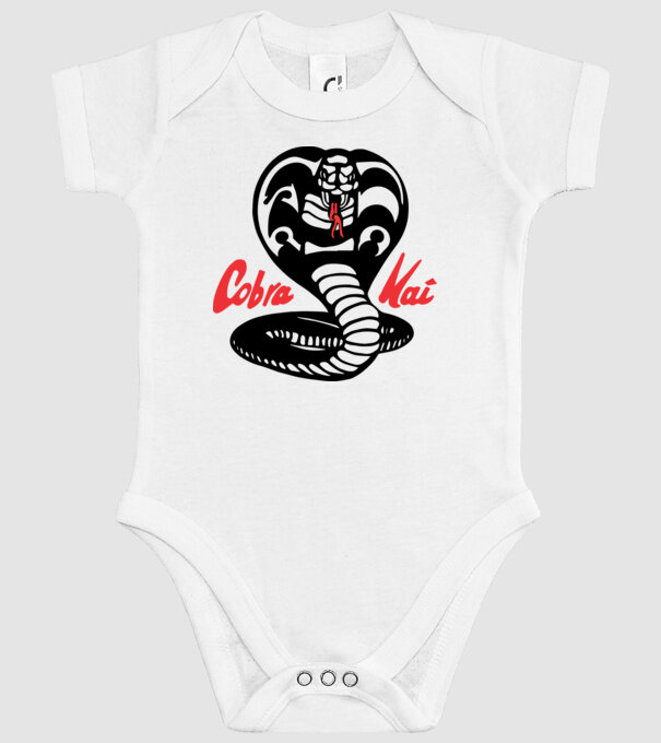 cobra kai classic logo model alb pe tricou