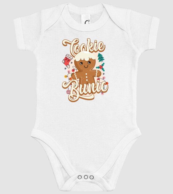 Cookie bunic model alb pe tricou