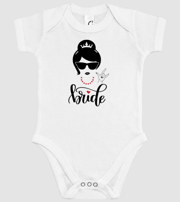 Cool Bride model alb pe tricou