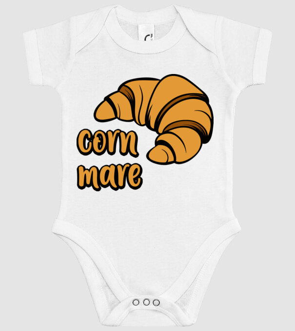 corn mare model alb pe tricou