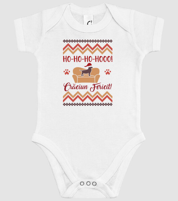un Crăciun ho-ho-hoo-hoo fericit! model alb pe tricou