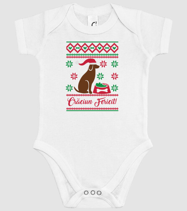 crăciun fericit model alb pe tricou