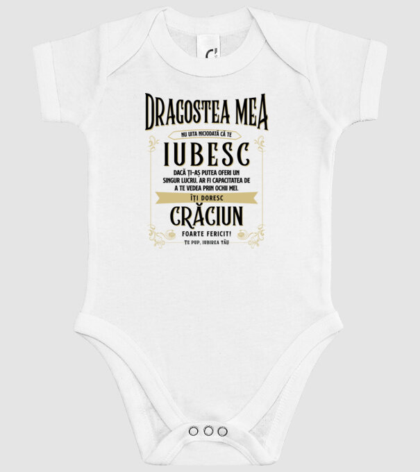 Dragostea mea model alb pe tricou