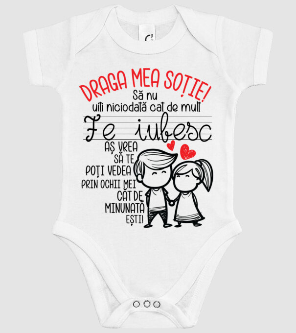 dragul meu soț javitott2411 model alb pe tricou
