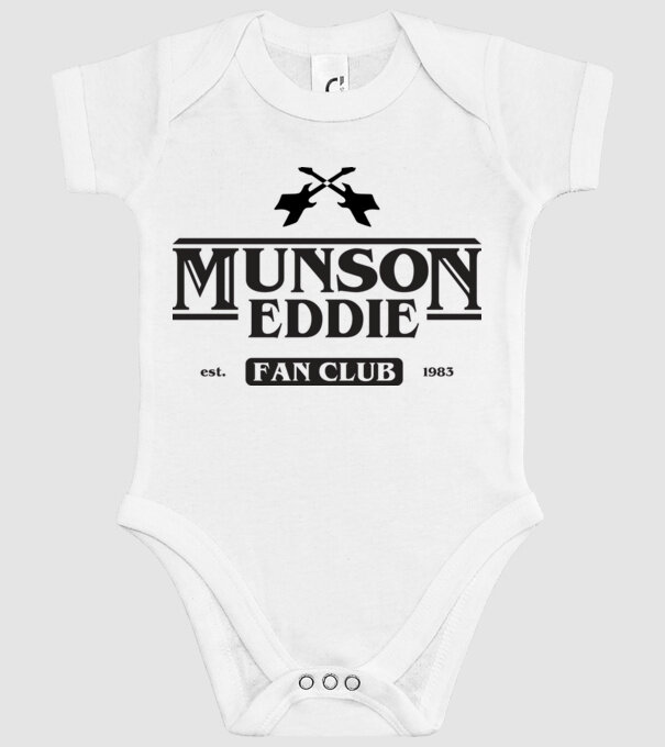 eddie munson fan club model alb pe tricou