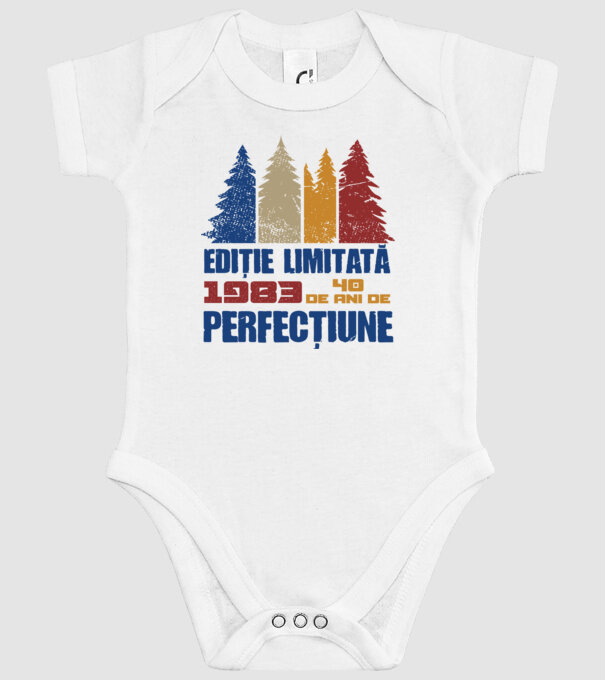 Ediție limitată 1983 - 40 de ani de perfecțiune model alb pe tricou