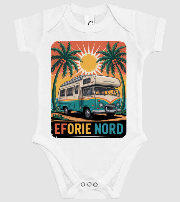 Eforie Nord model alb pe tricou