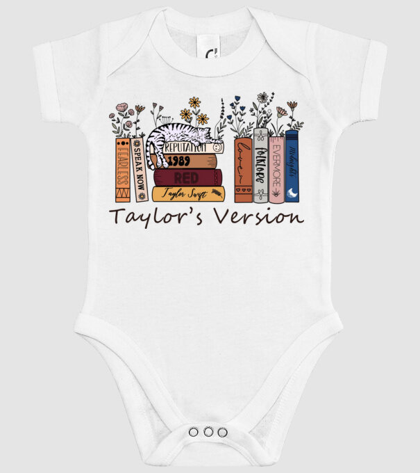 Eras tour books color cat model alb pe tricou