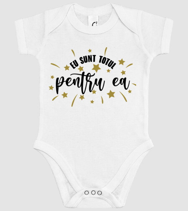 Eu sunt totul pentru el/ ea model alb pe tricou