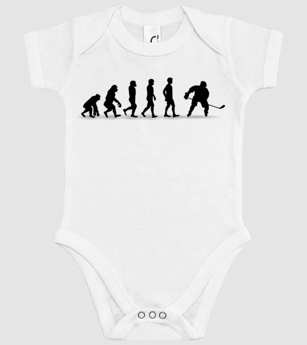 Evolution Hockey model alb pe tricou