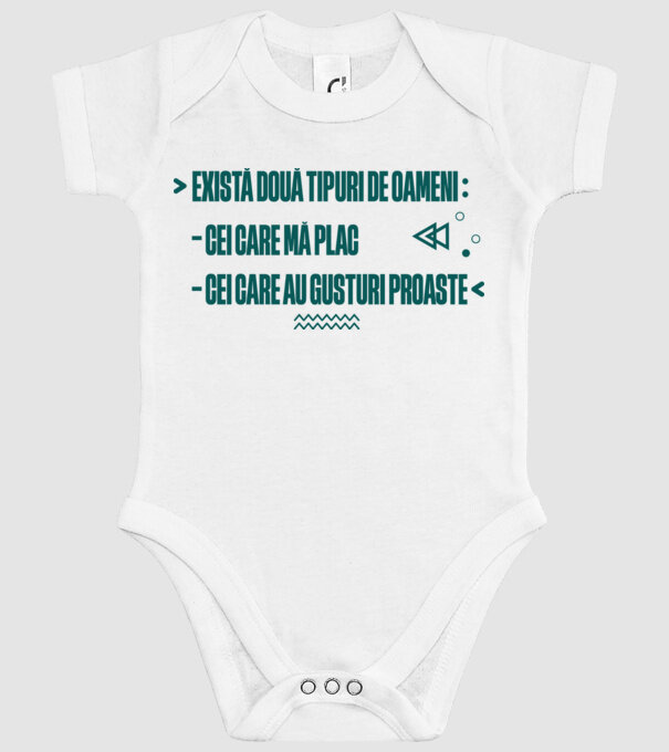 există două tipuri de oameni, cei care mă plac / cei care au gusturi proaste model alb pe tricou