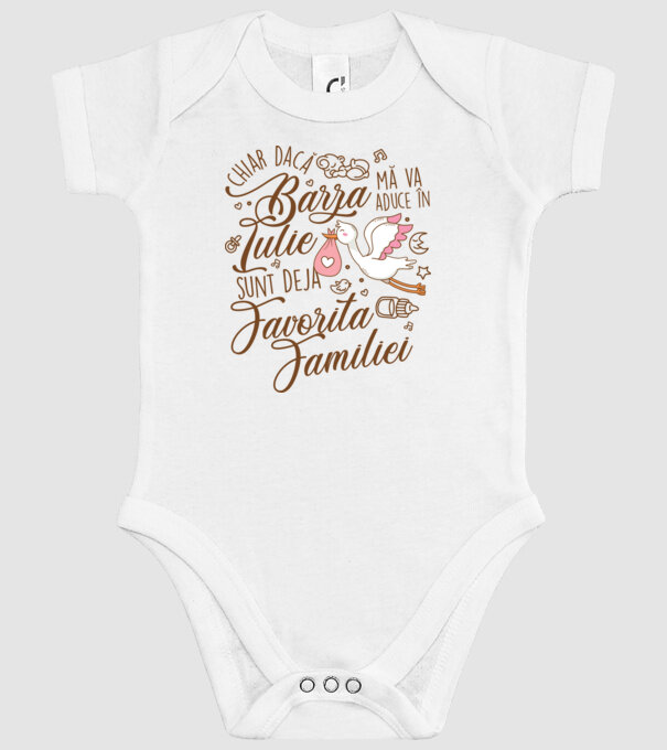 Favorita familiei IULIE model alb pe tricou