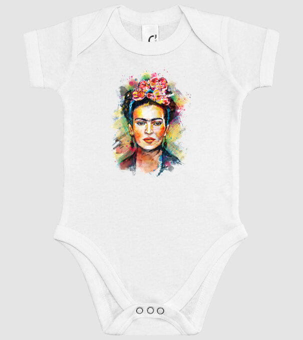 Frida Kahlo model alb pe tricou