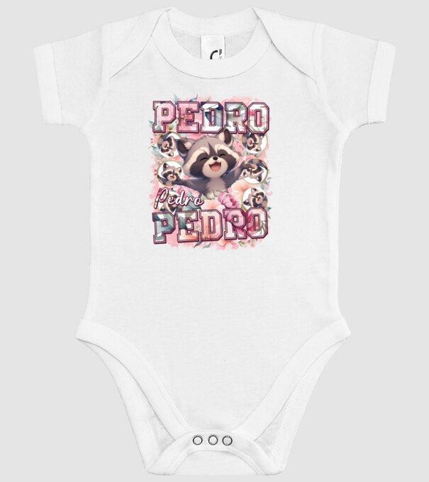 Girly Pedro model alb pe tricou