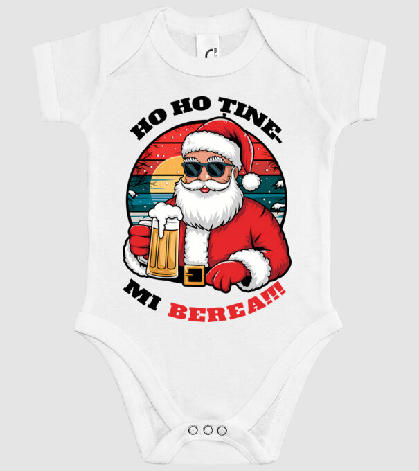 Ho ho ține mi berea! alb model alb pe tricou