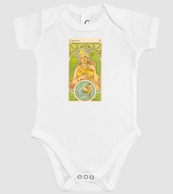 Horoscop Tarot CAPRICORNUL model alb pe tricou