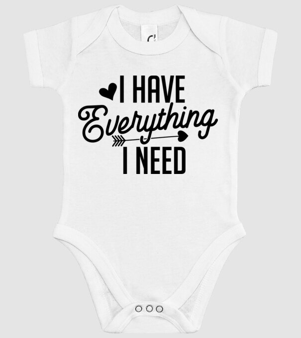 I have everything model alb pe tricou