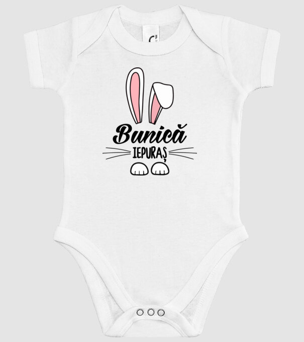iepuraș bunică model alb pe tricou