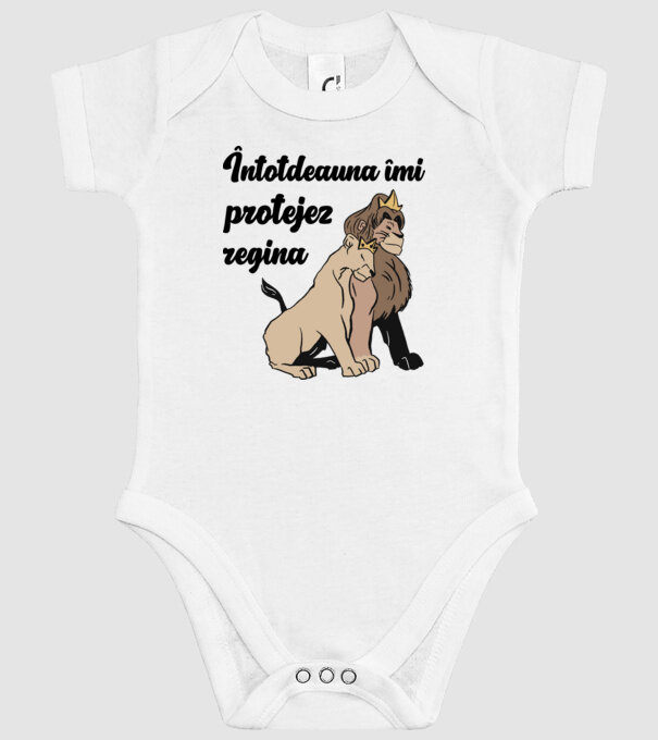 Întotdeauna îmi protejez regina model alb pe tricou