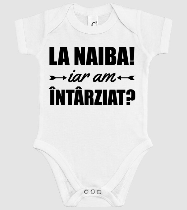 La naiba! Iar am întârziat? model alb pe tricou