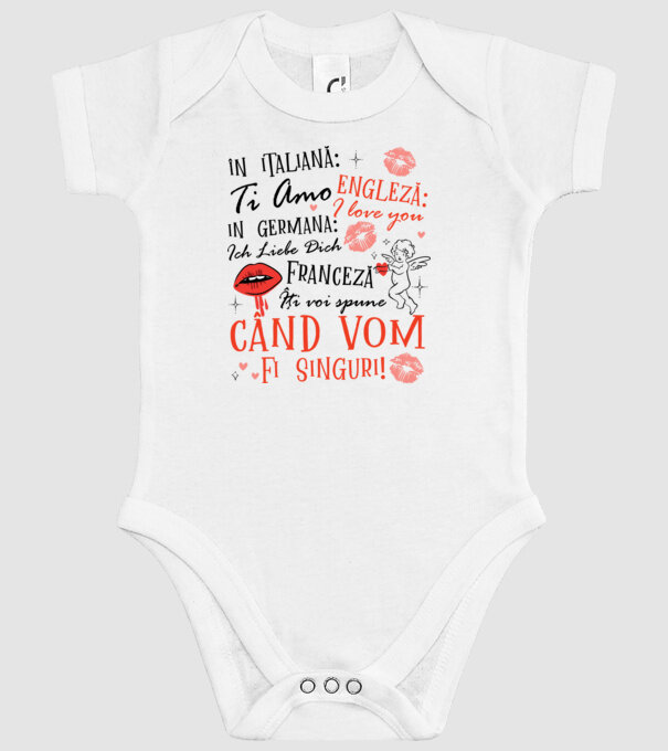 Lecție de limbă model alb pe tricou