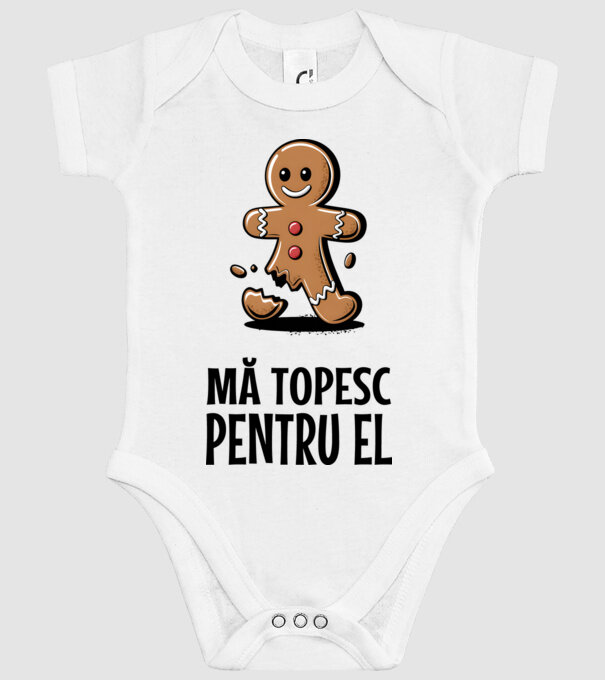 Mă topesc pentru el alb model alb pe tricou