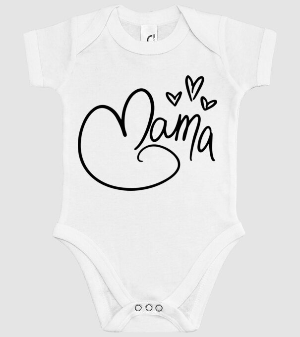mama model alb pe tricou