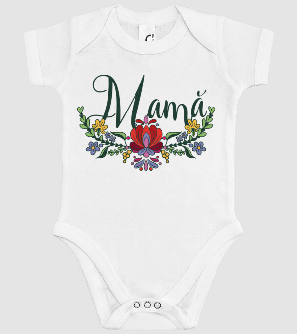 Mamă model alb pe tricou