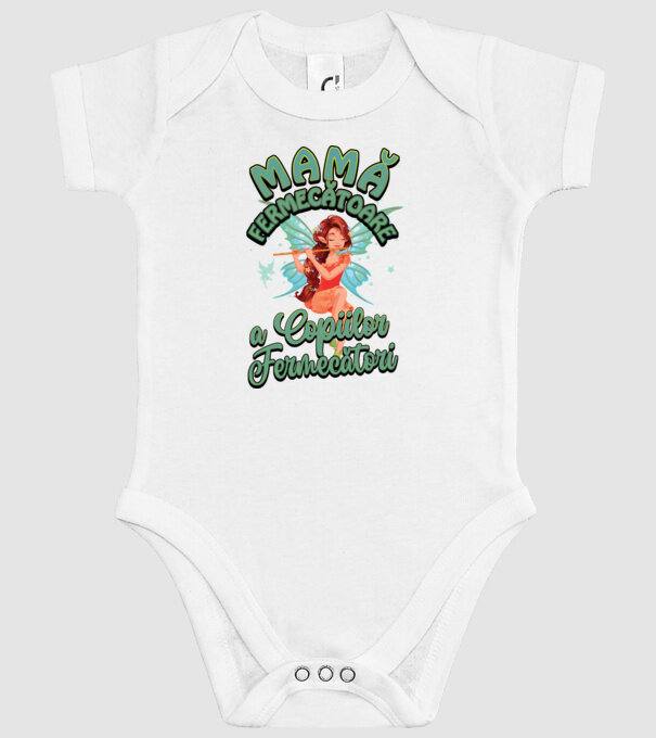 Mamă fermecătoare a copiilor fermecători model alb pe tricou